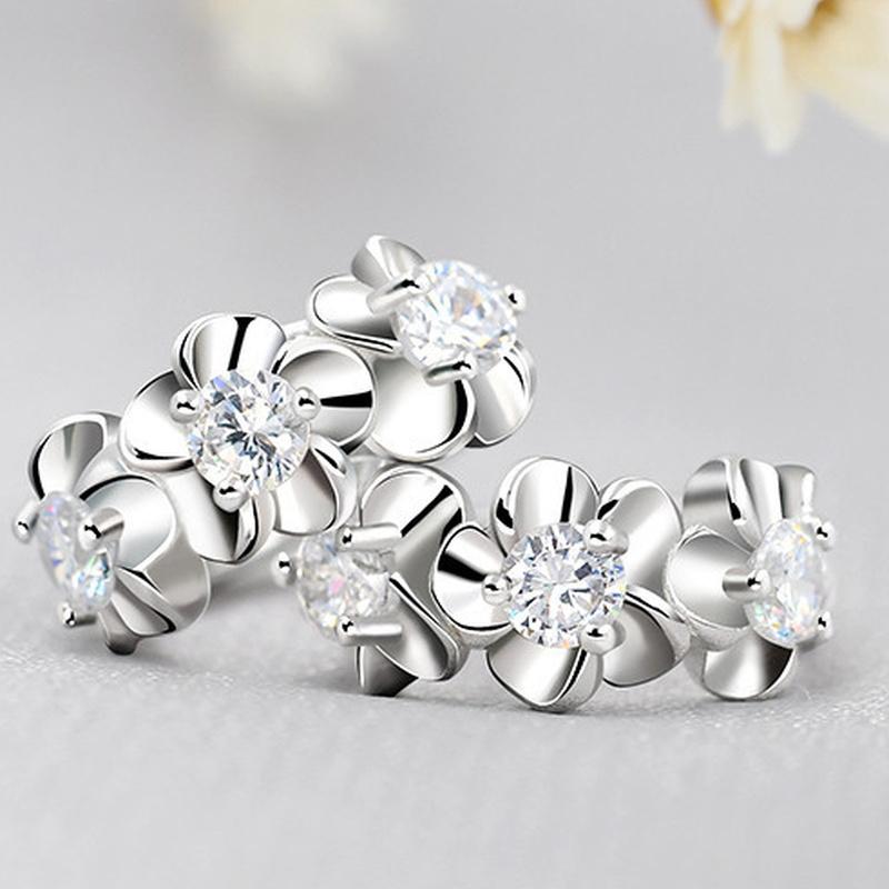 Sace Gems Klasické zirkónové náušnice zo zliatiny medi pre ženy ako darčeky na svadobnú párty