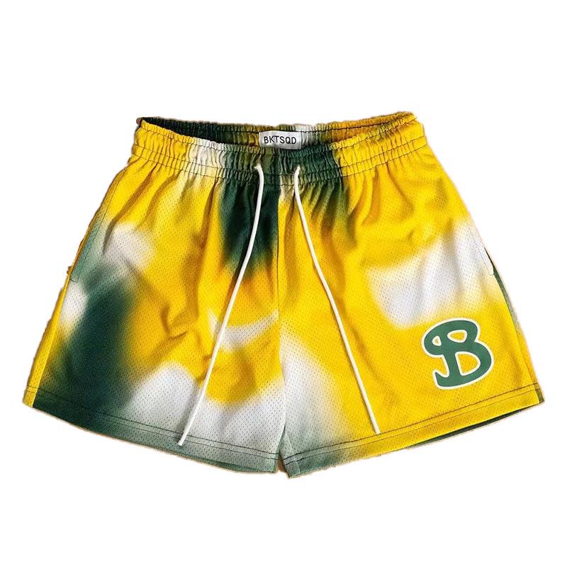 BKTSQD Men's Quick-Dry Mesh Basketball Shorts - Summer Loose-Fit Casual Pants