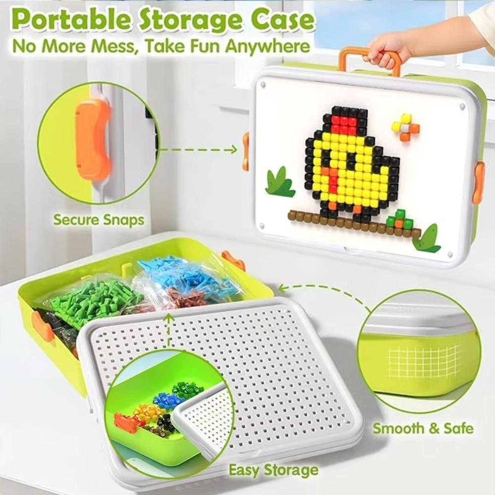 DIY Set Pilz-Steckpuzzle Spielzeug 3D Pilz-Nagel Puzzle Spielzeug 3D Puzzle Spielzeug Jungen Mädchen
