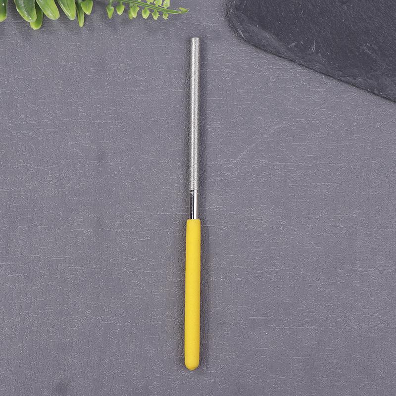 Diamond Cylindrical File 1/1.2/1.5/1.7/2.2/2.7/3.3/3.8/4.8/5.8Mm Diameter Reaming File Grinding Tool Jade Alloy Assorted File