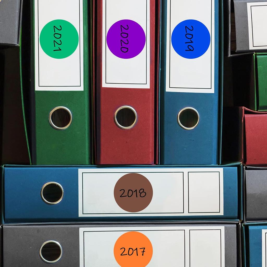 Zonon 400 Pieces 2 Inch Colored Dot Stickers 10 Assorted Colors Round Color Coding Labels Circle Sticker Label for Coloring, Marking, Organizing