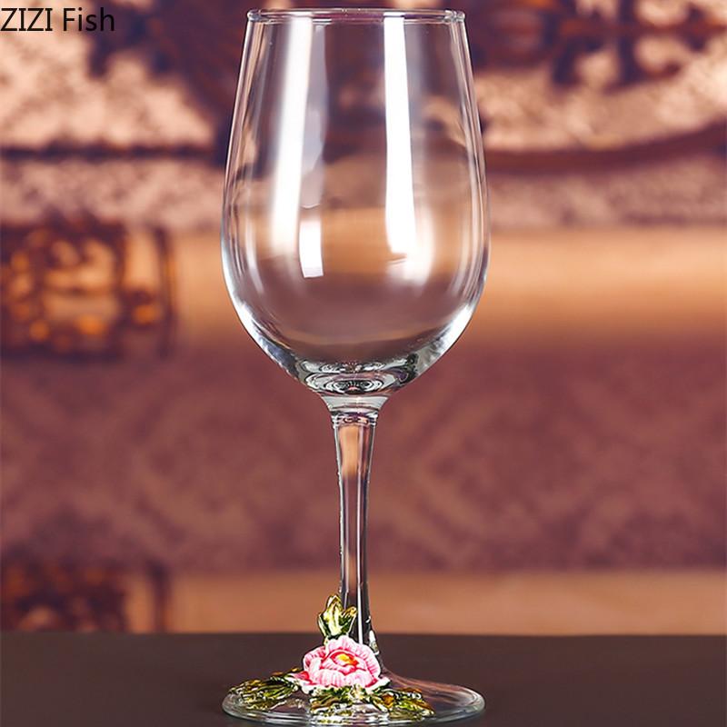 Pahar de cristal de 350 ml, pahar de vin roșu, ziua de naștere, petrecere de nuntă, pahar de șampanie de vin, pahar de familie nordic, set de pahar de vin, cutie de cadou