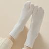 3Pairs Thin Flip Flops Socks Mid-calf Tube Socks Women Comfortable Two Toes Socks  Outdoor