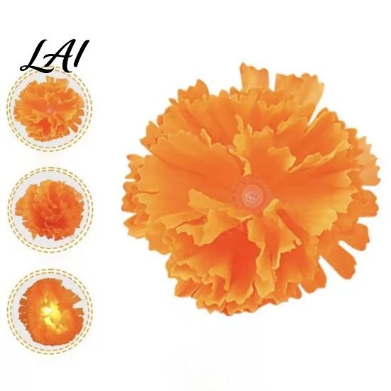 Ghost Festival Party Supplies 10FT LED Chrysanthemum String Light Battery Operated Artificial Marigold Garland Seasonal Embellishments Fairy