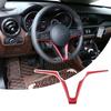 ABS Carbon Fiber Style Car Steering Wheel Cover Trim For Alfa Romeo Giulia 2017 2018 2019 Interior Accessories pgi231