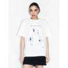 Fashionable Printed Cotton T-shirt Western Style Loose Print Short sleeve T-shirt Top