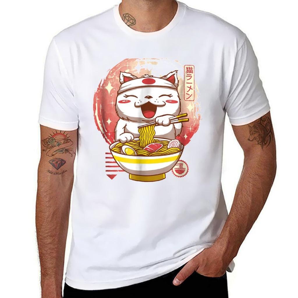 Kawaii Anime Ca Japanese Raunisex Noodles Gift Tshirt Lightweight Running Tshirt