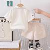 Chłopięcy krótki rękaw Komplet 0-5 lat Dziecięcy letni kołnierzyk POLO Koszulka Modne spodenki codzienne Komplet dwuczęściowy