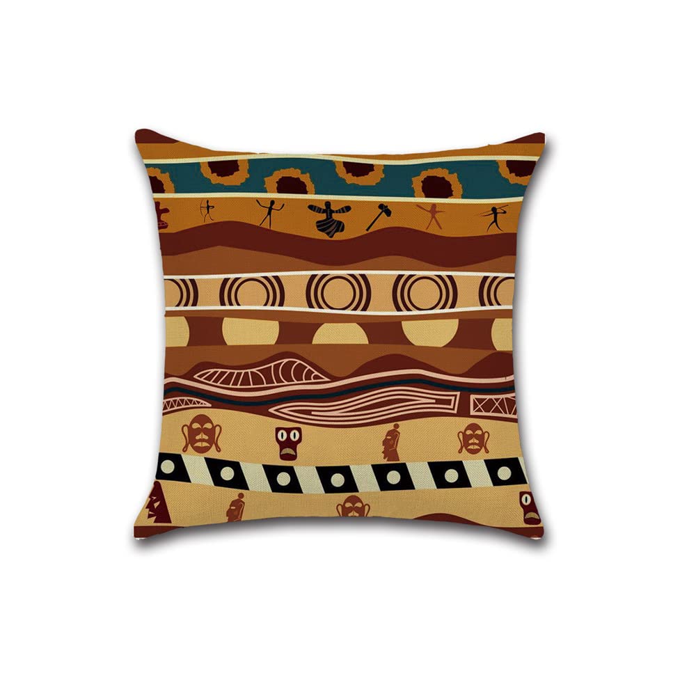 YunJeude Cushion Set of Nordic Geometric Different Zipper Home Car Suitable for All Seasons Covers, 45x45cm, 4, Patterns, Designs, Linen, Flax, Cute,