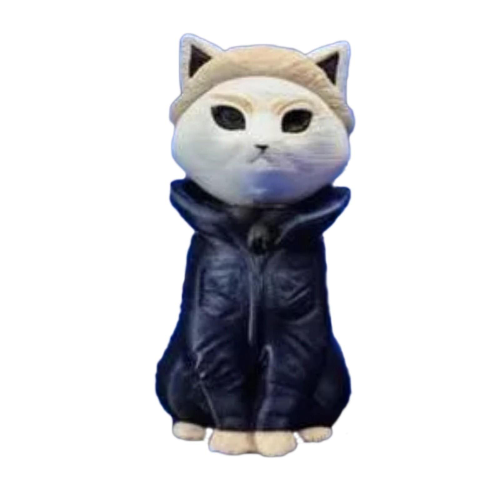 

Кошка Хэллоуин Украшения Животное Миниатюрная Модель Украшение Маленькие Украшения One Size