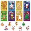 8 Sheets Christmas Gift Santa Claus Pet Stickers for Kids DIY Handmade Album Creative Crafting Decals Laptop Scrapbook Phone