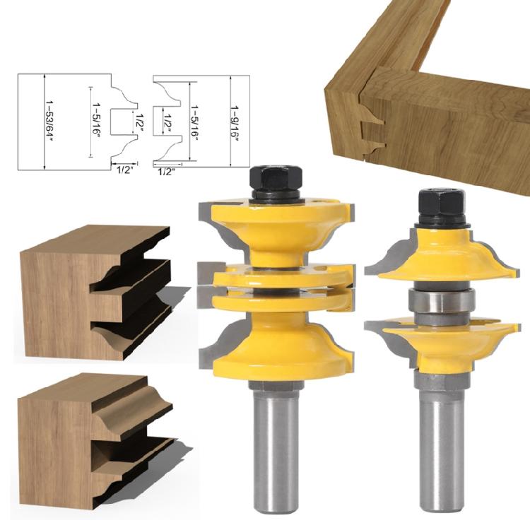 Practical 12mm 1/2Shank Entry Interior Door Ogee Wood Router Bit for Woodworking