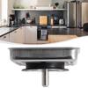 Flowing Freely Drainer Kitchen Sink Strainer Stainless Steel Square