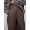 Fashion New Arrival Fashion High Waist Straight Pants Nine Points Casual PU Leather Pants Casual PU Leather Pants