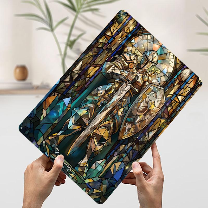 

Stained Glass Sentinel Tin Plaque Poster Customized Wall Art Retro Vintage Metal Signs for Man Cave Living Room Decorations Home 7.9x11.8In(20x30cm)