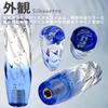 Tonra Crystal Shift Knob Universal Adapter M8 M10 M12 45x150mm 280g MT AT Car Twist Transparent X Blue