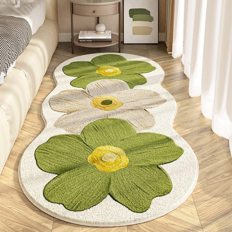 Cross-border Flower Imitation Cashmere Rug for Home, Living Room, Sofa, Bedroom, and Bedside
