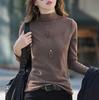 Winter Women Warm Blouse Turtleneck Letter Embroidery Pullovers Thick Bottoming Shirt for Women