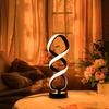LED Ironwork High Legged Pleated Desk Lamp With USB Plug Three Color Stepless dimming Bedside Touch Creative Bedroom Desk lamp