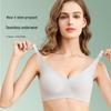 Plus Size Seamless Nursing Bra for Pregnant Women - Adjustable, Wireless, Front-Opening, High-Elastic Gel Support