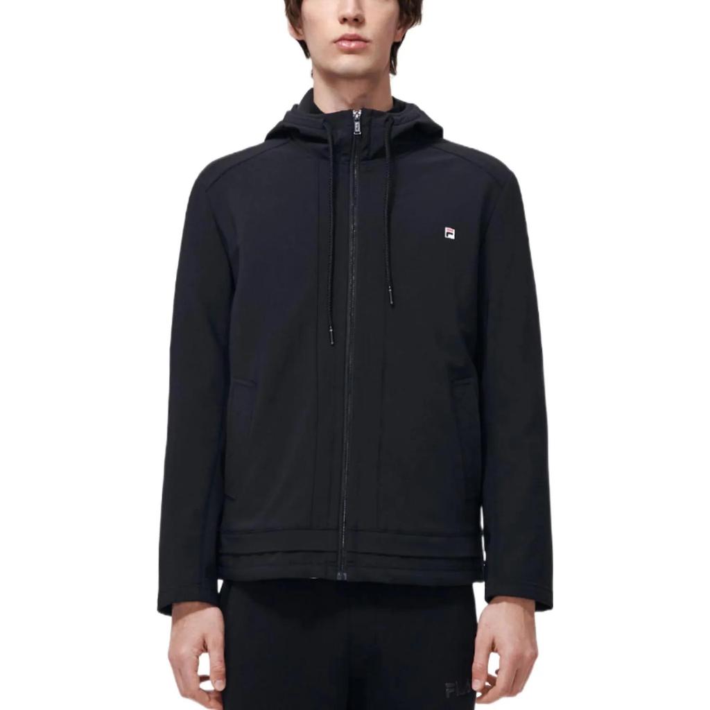 Fila Jackets Men's Jet Black Hooded Moderate Other (Unisex) Jackets F11M318508F BK