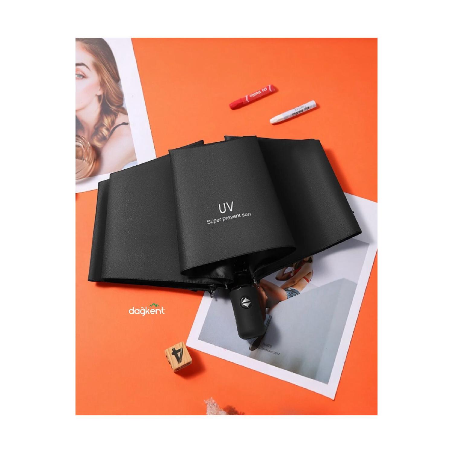 

Premium Quality Full Automatic Black Color Uv Umbrella чёрный