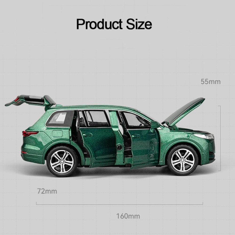 1/32 Přední ideální ONE EV slitina odlévaná z tlakového odlitku auta Model hračka Simulace vozidla Zatahovací zvuk Světelná kolekce Hračka pro děti Dárky