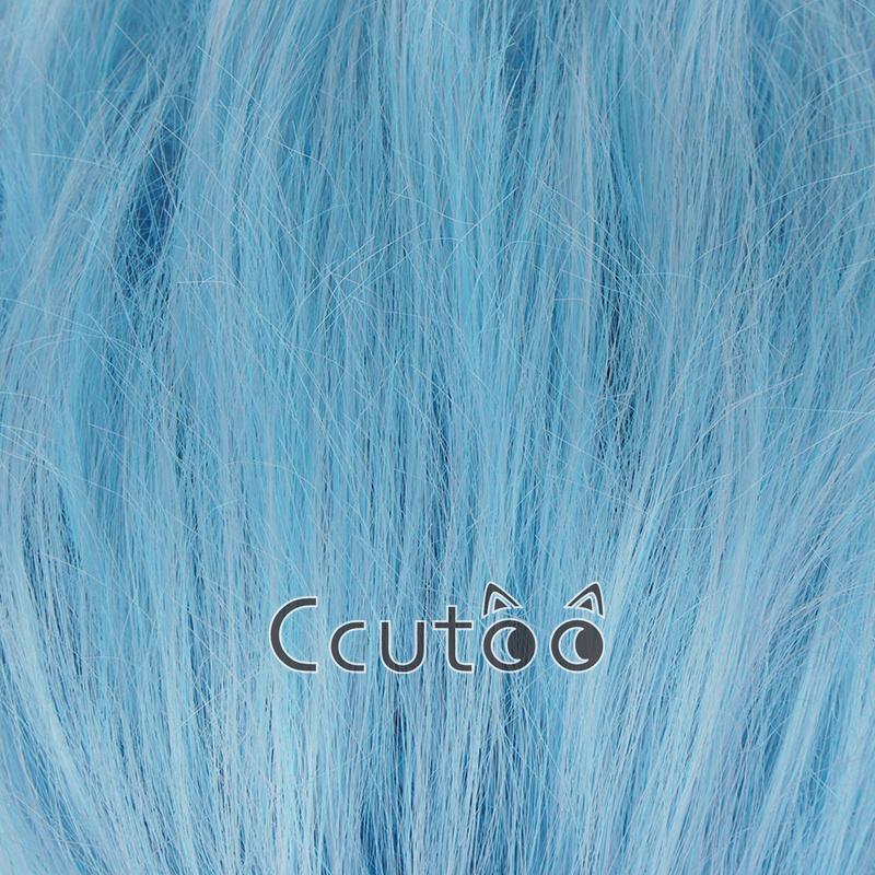 Grimmjow Jeagerjaques Wigs Cosplay Short Blue Synthetic Hair Anime Cosplay Wigs High Temperature Fiber