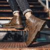 New Men Boots Comfortable Spring Autumn Warm Waterproof Fashion Ankle Boots Casual Men Leather Working Boots Men