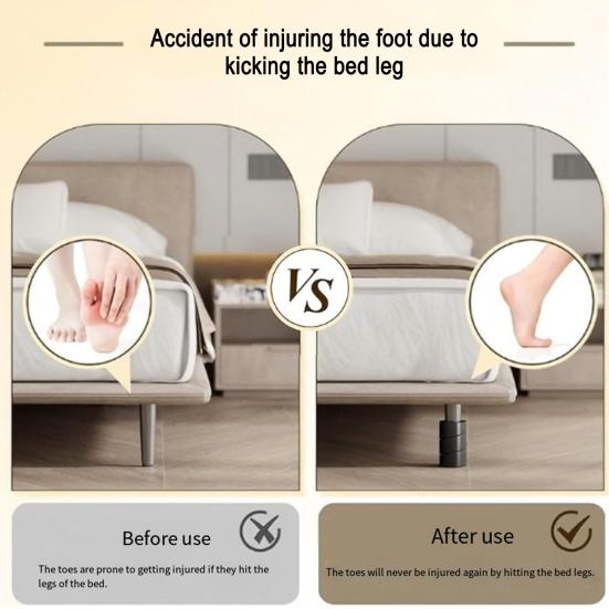 4Pcs Spiral Furniture Leg Protector Non-Slip Floor Protection Anti-collision Reusable Universal Noise Reducing Bed Sofa Chair Table Leg Protective