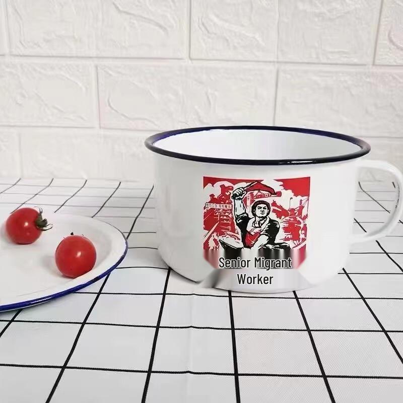 Shangqi Thickened Enamel Lunch Box & Noodle Bowl Set