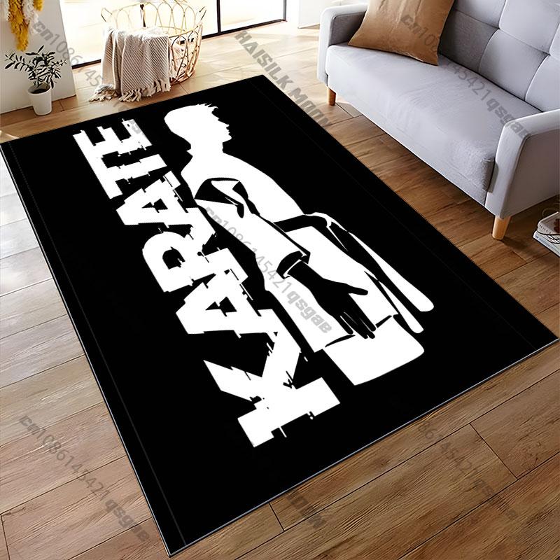 Martial artist paintingcarpet Yoga living room room decor children's crawling mat doormat area rug games floor mat