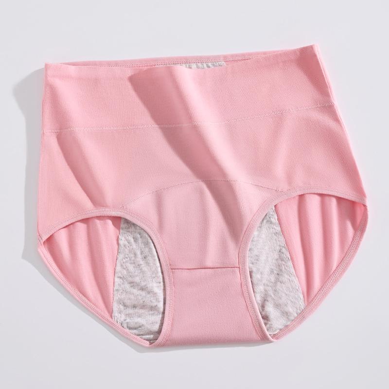 

Трусы для менструации с высокой посадкой и защитой от протеканий - Менструальное нижнее белье из чистого хлопка для женщин XL (115-135 lbs)