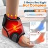 Electric Air Pressure Ankle Massager with Heating Vibration for Foot Relaxation Joint Sprain Support