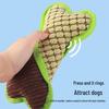 Bone-Style Teething-Resistant Plush Dog Toy with Corn Velvet Edging for Boredom Relief