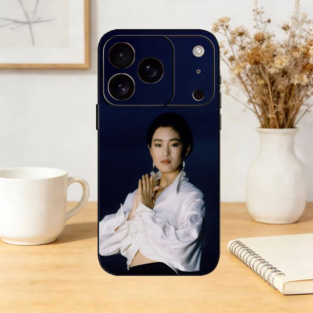 G-Gong Li Phone Case For iPhone 17,16,15,14,13,12,11 Plus,Pro Max,SE4Soft Silicone Black Cover