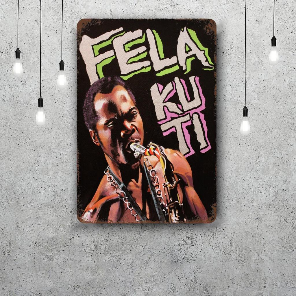 Fela Kuti Metal Signs wall decor Vintage Tin Signs Captain Metal Poster Decor for Bar Pub Club Wall Decoration