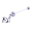 Flexible Pregnancy Maternity Baby Feet Boy Girl Belly Bar Navel Ring Piercing