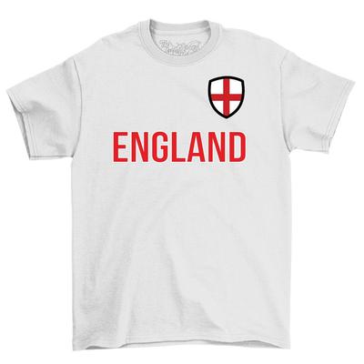 England Abzeichen Wappen T-Shirt Erwachsene und Kinder Euro 2024 Fußball Fan T-Shirt