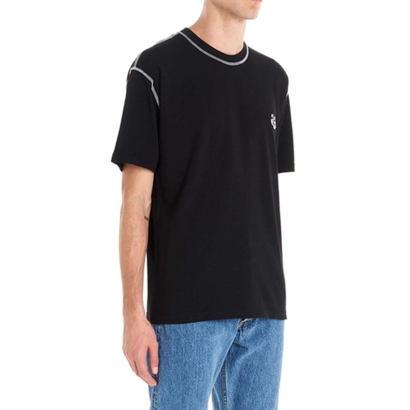 KENZO T-Shirts Men's Black Crew Neck Moderate Straight Fit FA5-5TS081-4BD-99