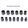 Bolt Extractor Tools Impact Bolt & Nut Remover Set Nut Extractor Socket Tools Bolt Remover Tool 3/8'' Drive 14 Pieces