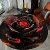 Luksusowy Okrągły Dywanik Sun Flower 3D Rose Nordic do Salonu Sypialni Dekoracja Sofy, Dywanik do Pokoju Dziecięcego Mata Podłogowa Antypoślizgowa Prezent