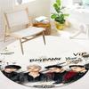 Bigbang Music Custom Name Round Area Rug Carpet Rug For Living Room Bedroom Sofa Playroom Decor Nonslip Floor Mat