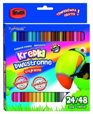 Oboustranné pastelky 48 barev