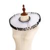 Handmade Ruffle Neck Collar Ruff Collar Adjustable Collar for Masquerades Parties Cosplay Event Costume Neckwear All Age