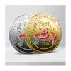 Happy Birthday Colorful Commemorative Coin Medal - Creative Lucky Gift