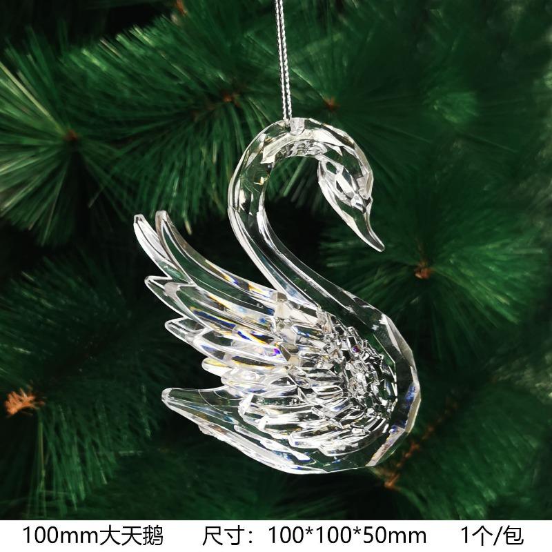 New Christmas Transparent Ice Crystal Snowflake Christmas Tree Decoration Supplies Christmas Atmosphere Christmas Tree Snowflake Pendant