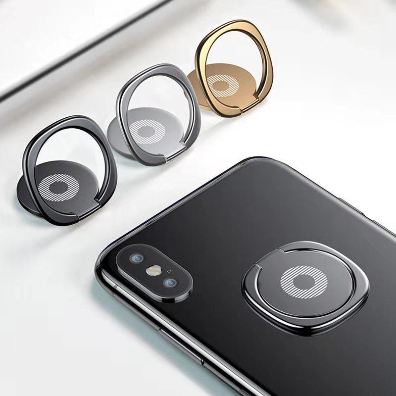 360° Rotating Phone Ring Stand - Ultra-Thin Creative Back Sticker & Desktop Holder