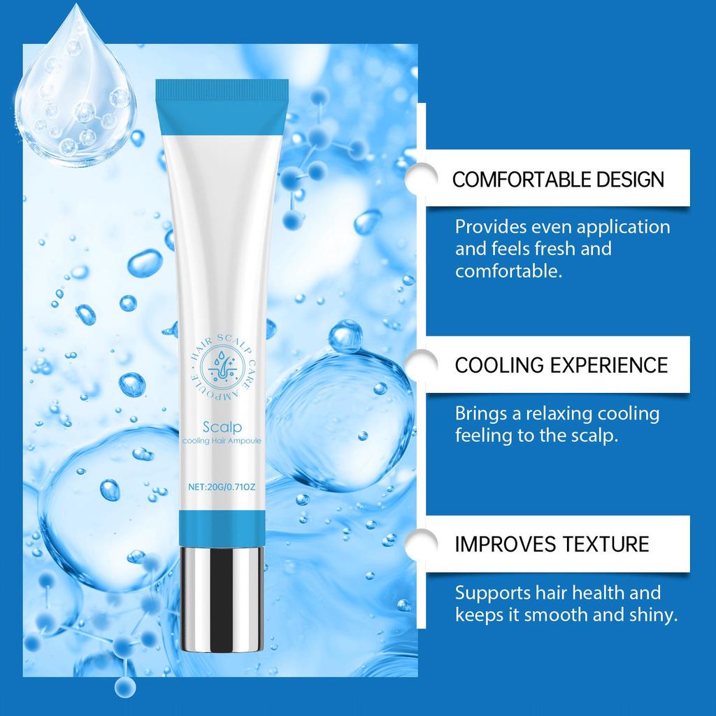 Hair Ampoule Serum Scalpy Hair Growth Serum Roll on for Thicker Refreshing Scalp Treatment Reduces Breakage Hair Care Products