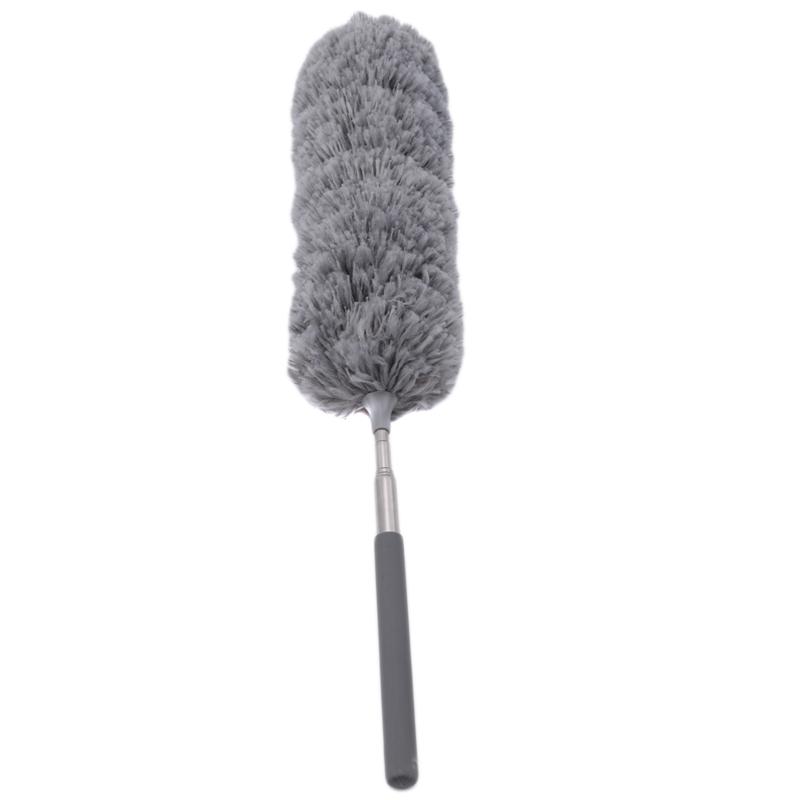 

Dust Duster Fiber Stainless Steel Mini Electrostatic Magic Mites Window Furniture Collector Household Tool Cleaning Brush сірий колір